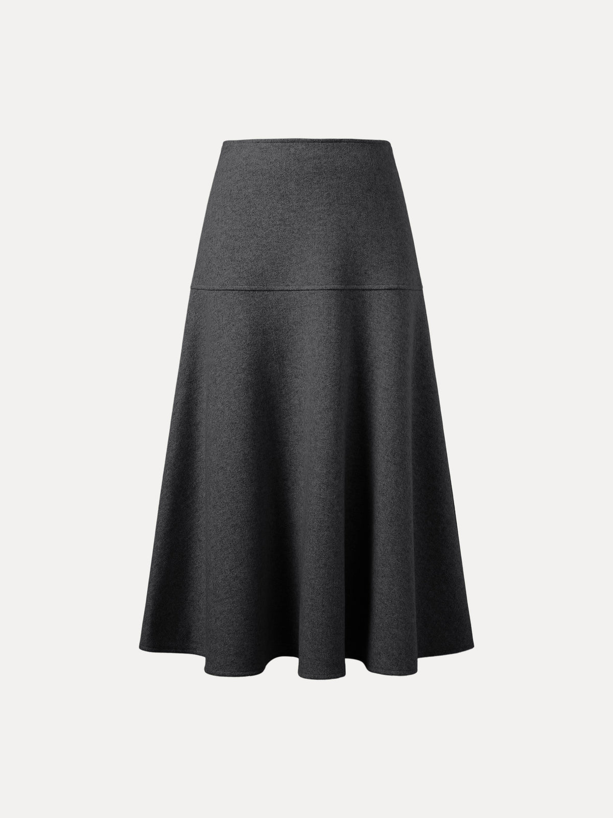 Wollook Uitlopende Maxirok