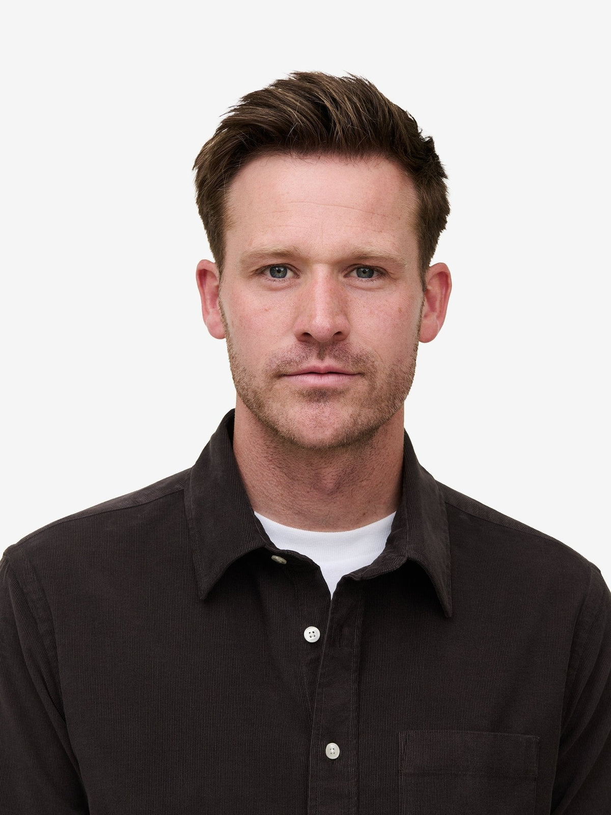 Brookvale Corduroy Shirt – Dark Brown - Roviane