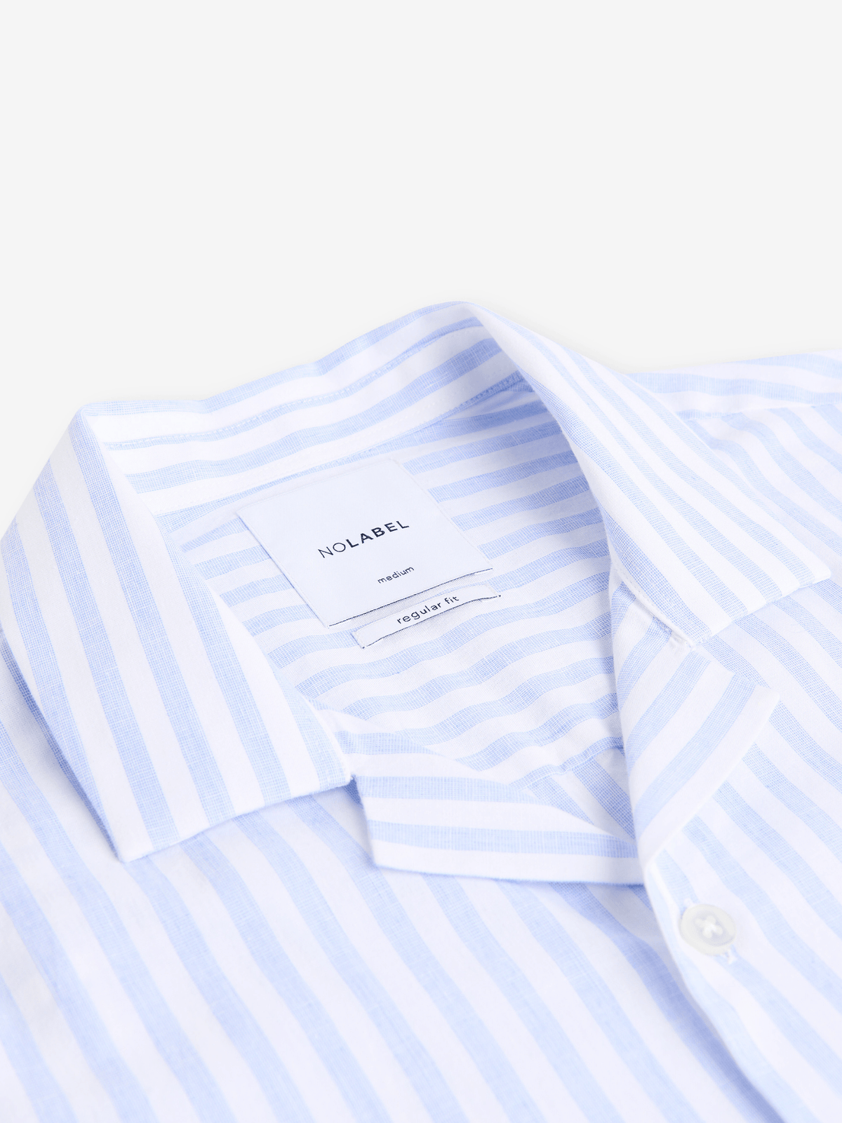 Cliff Cotton-Linen Stripe Shirt – Blue - Roviane