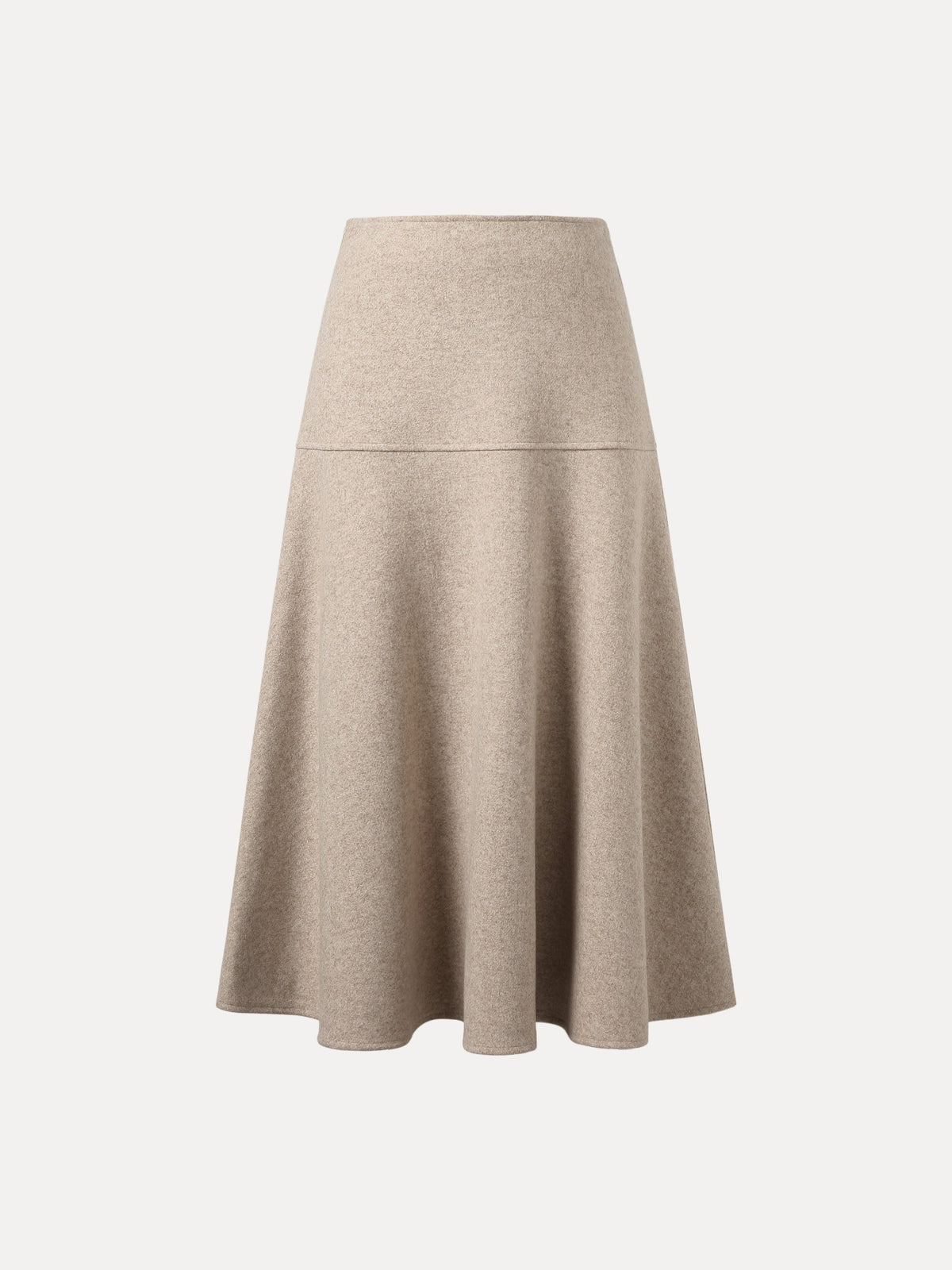 Wollook Uitlopende Maxirok