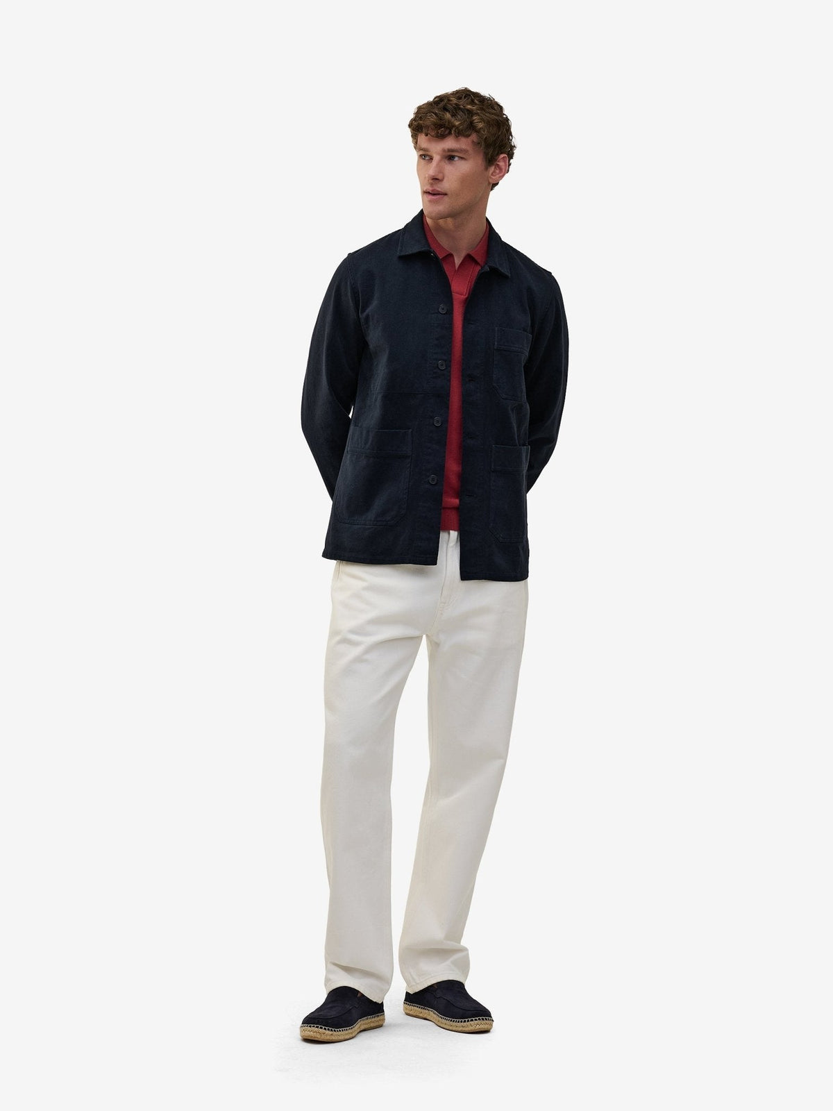 Parker Cotton-Silk Polo – Brick Red - Roviane