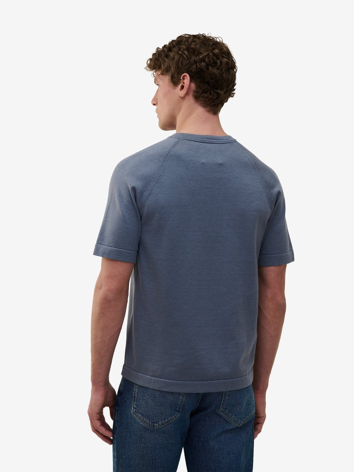 Ukiyo Cotton-Silk Knit – Flintstone Blue - Roviane