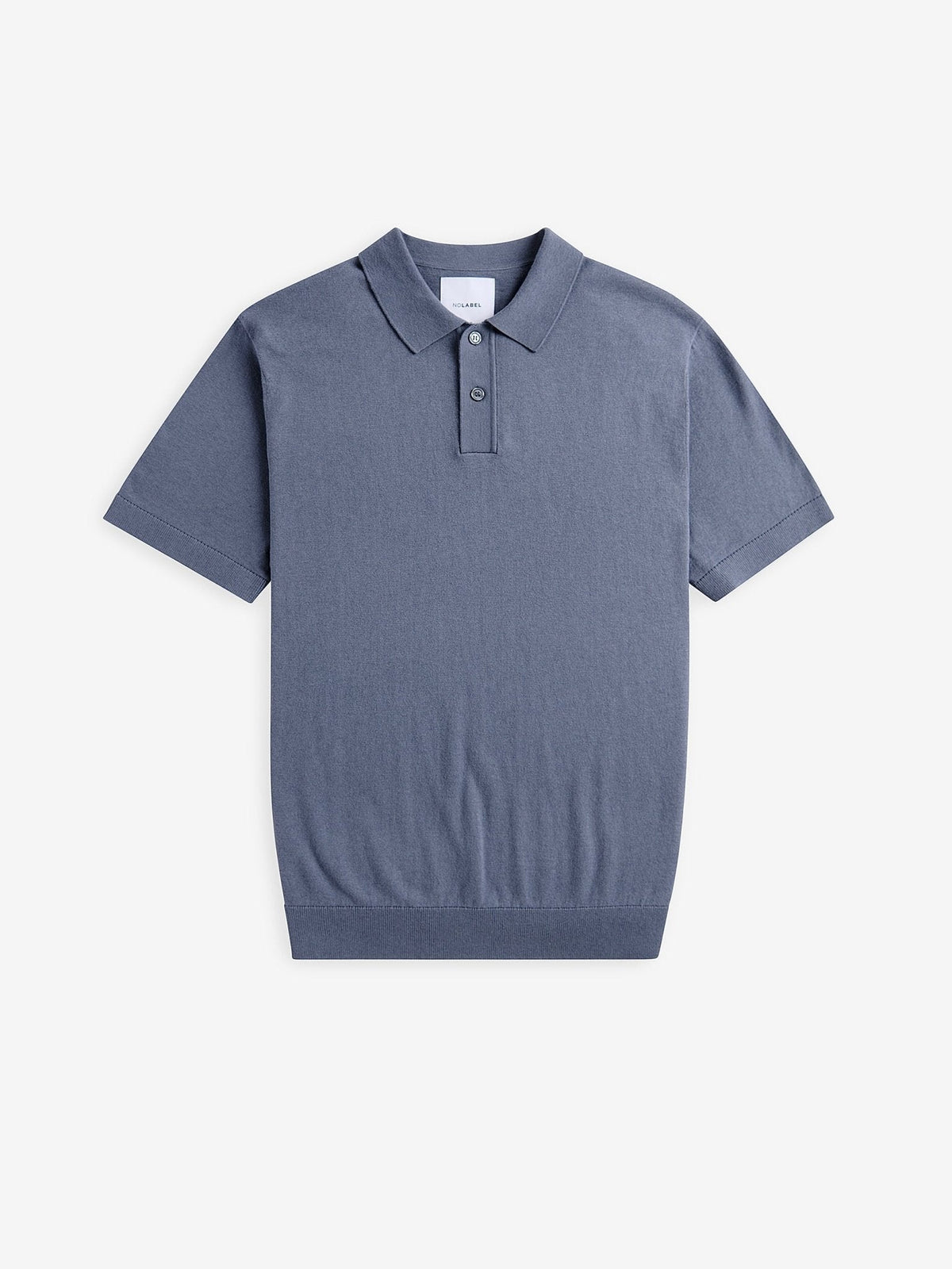 Crane Cotton-Silk Polo – Flintstone Blue - Roviane