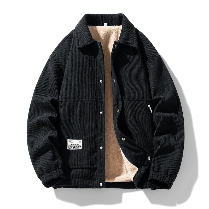 Highland Corduroy Sherpa Jacket — Men’s, Regular Fit, Cosy Fleece Lining