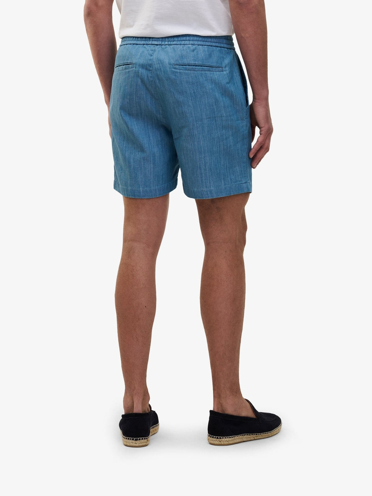Breeze Chambray Shorts – Mid Blue - Roviane