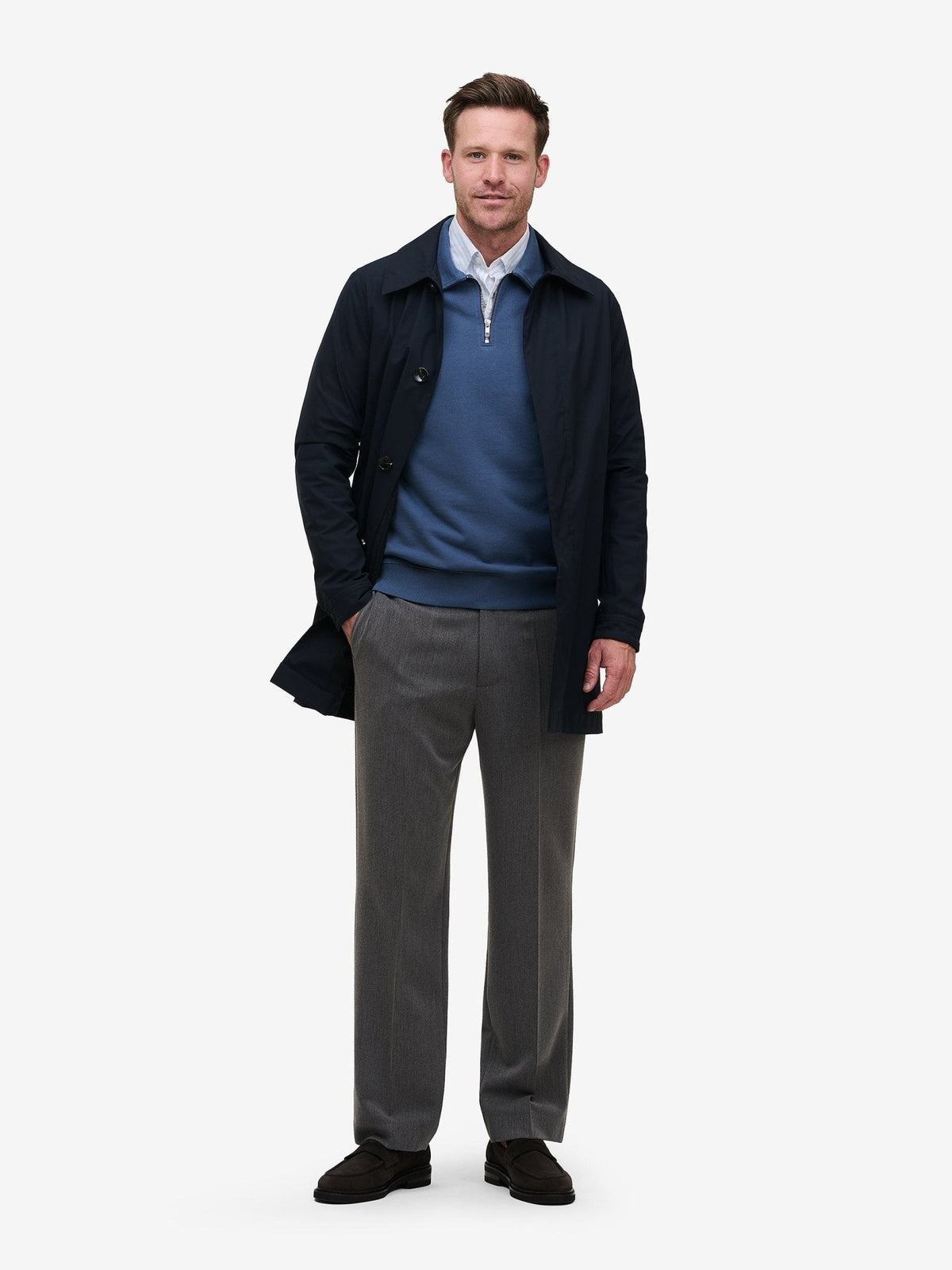 Clifton Relaxed Trousers – Dark Grey - Roviane