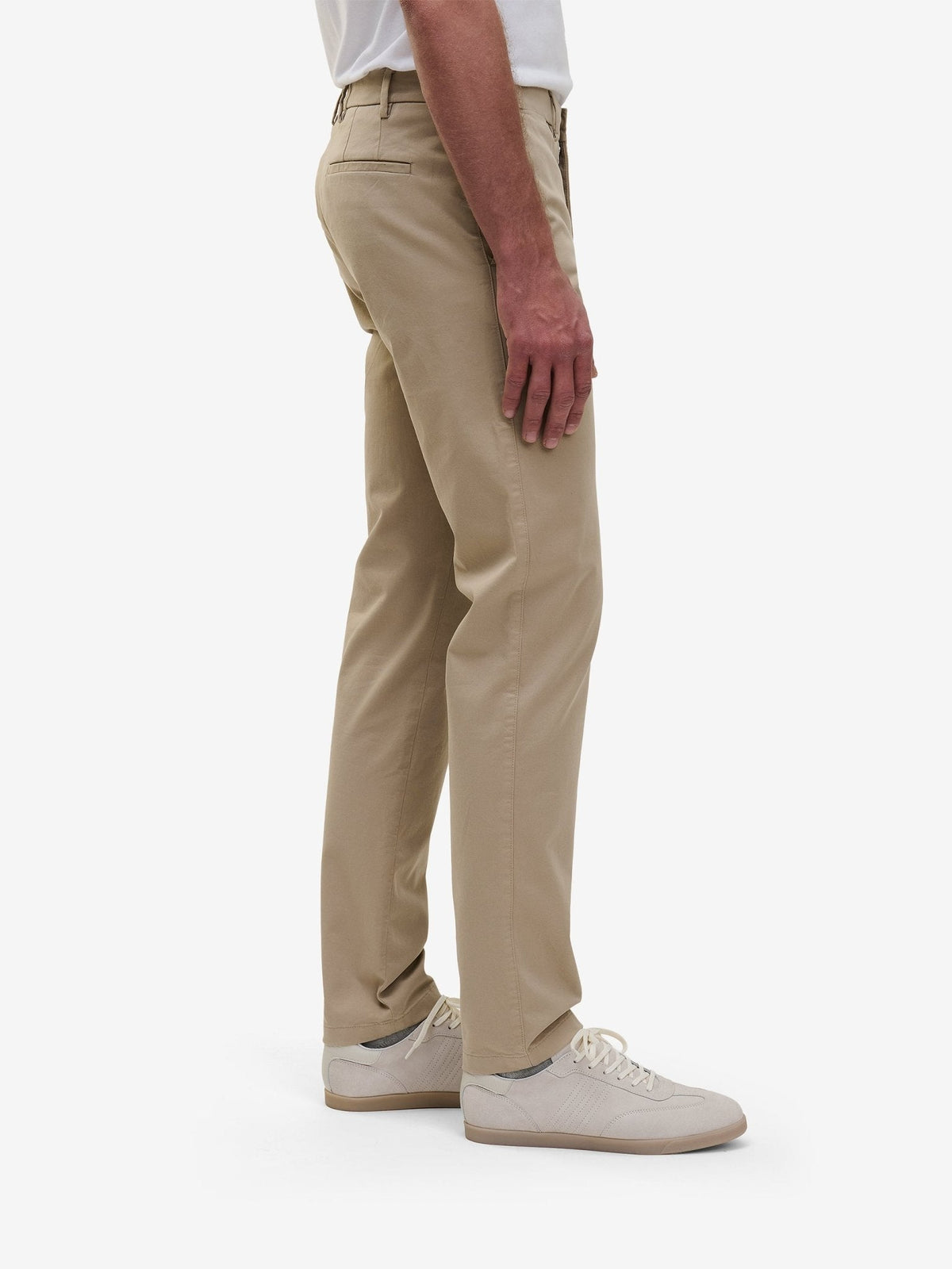 Diego Slim Tapered Chinos – Taupe - Roviane
