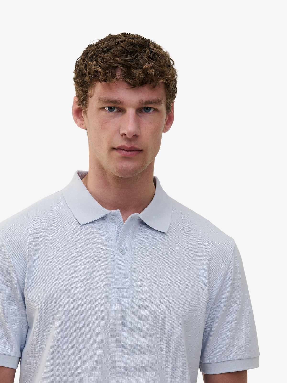 Lewis Piqué Polo – Arctic Ice Blue - Roviane