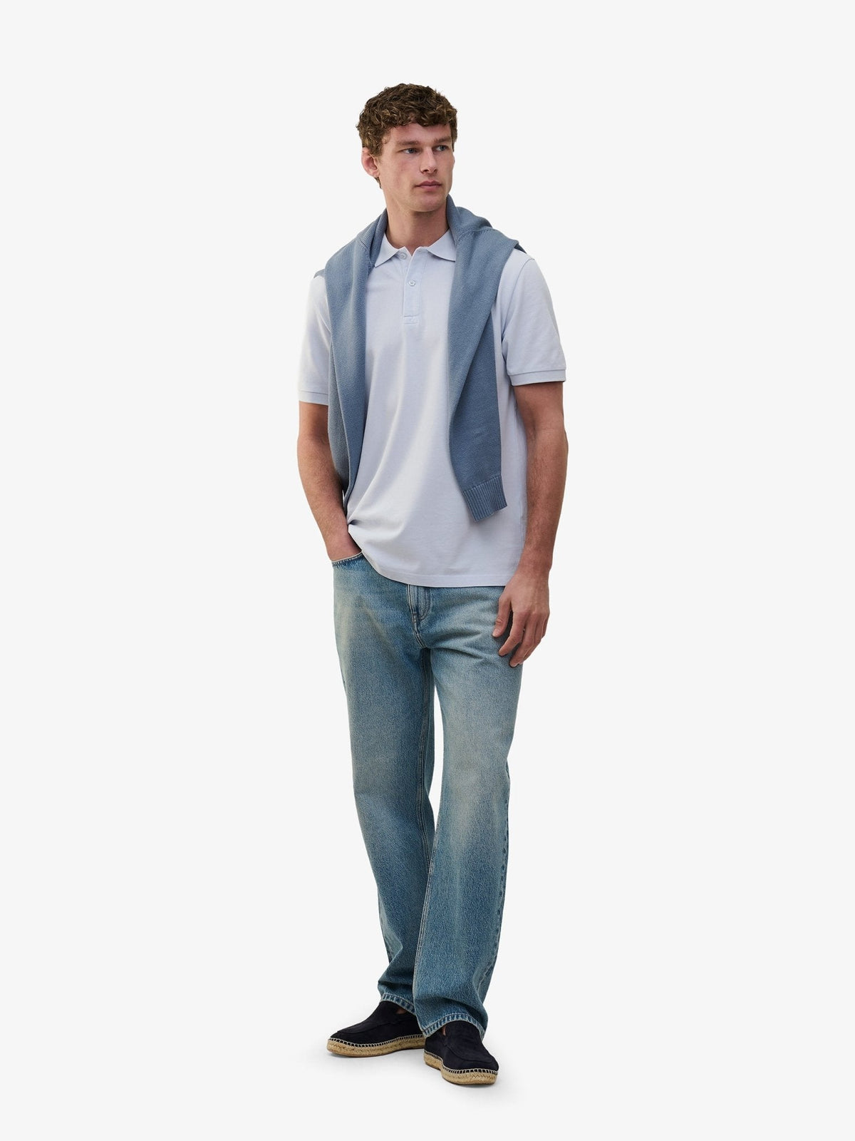 Lewis Piqué Polo – Arctic Ice Blue - Roviane