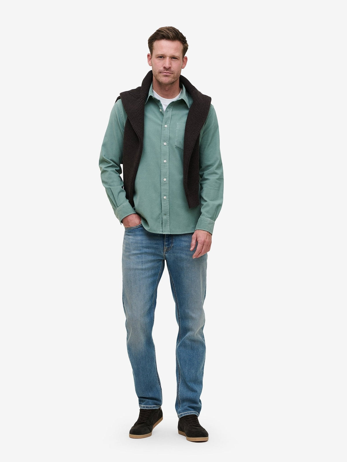Brookvale Corduroy Shirt – Chinois Green - Roviane