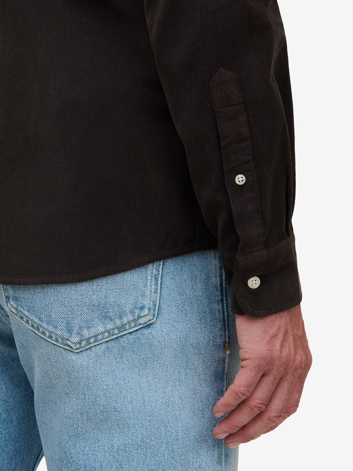 Brookvale Corduroy Shirt – Dark Brown - Roviane