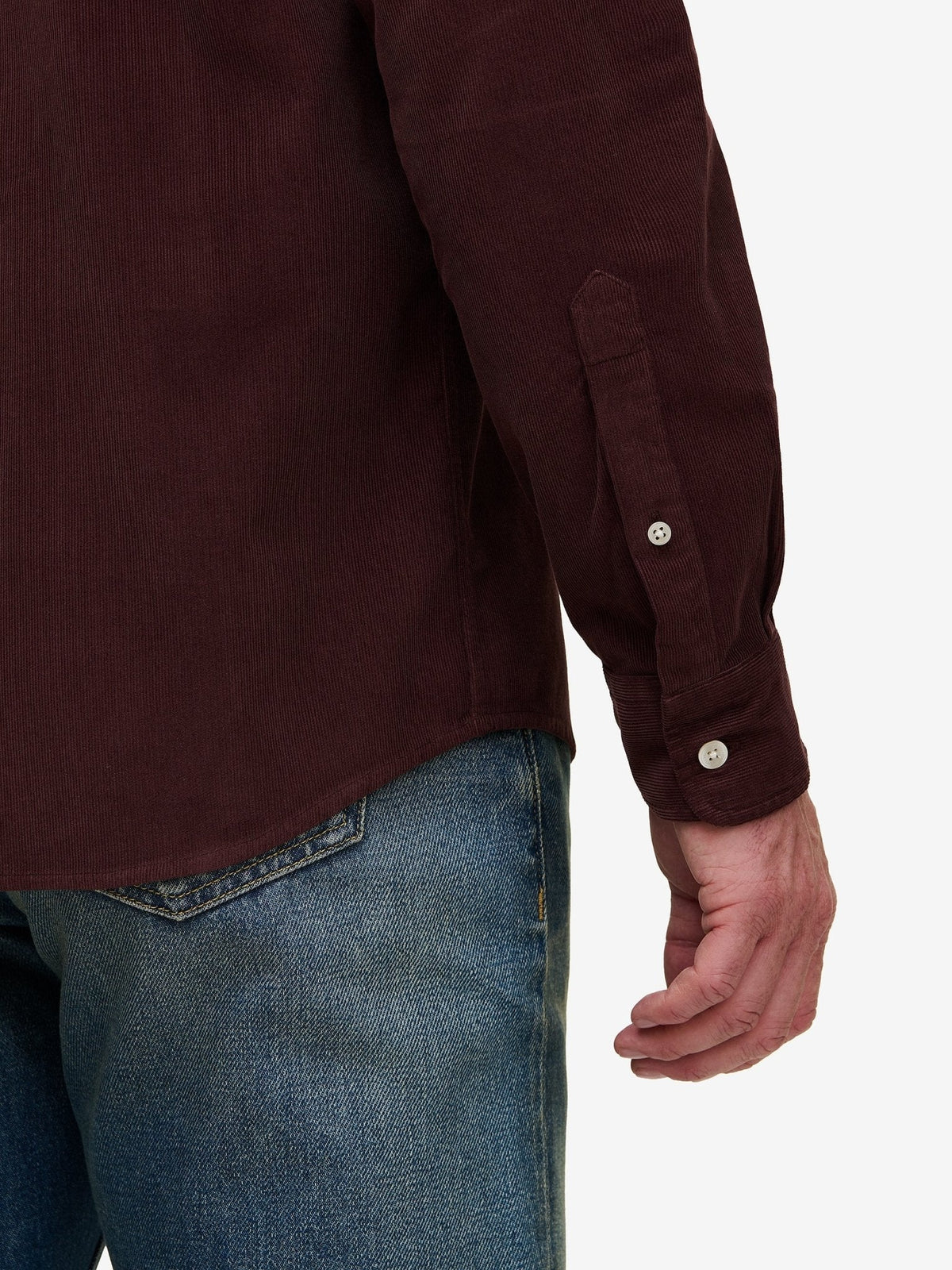 Brookvale Corduroy Shirt – Dark Mauve - Roviane