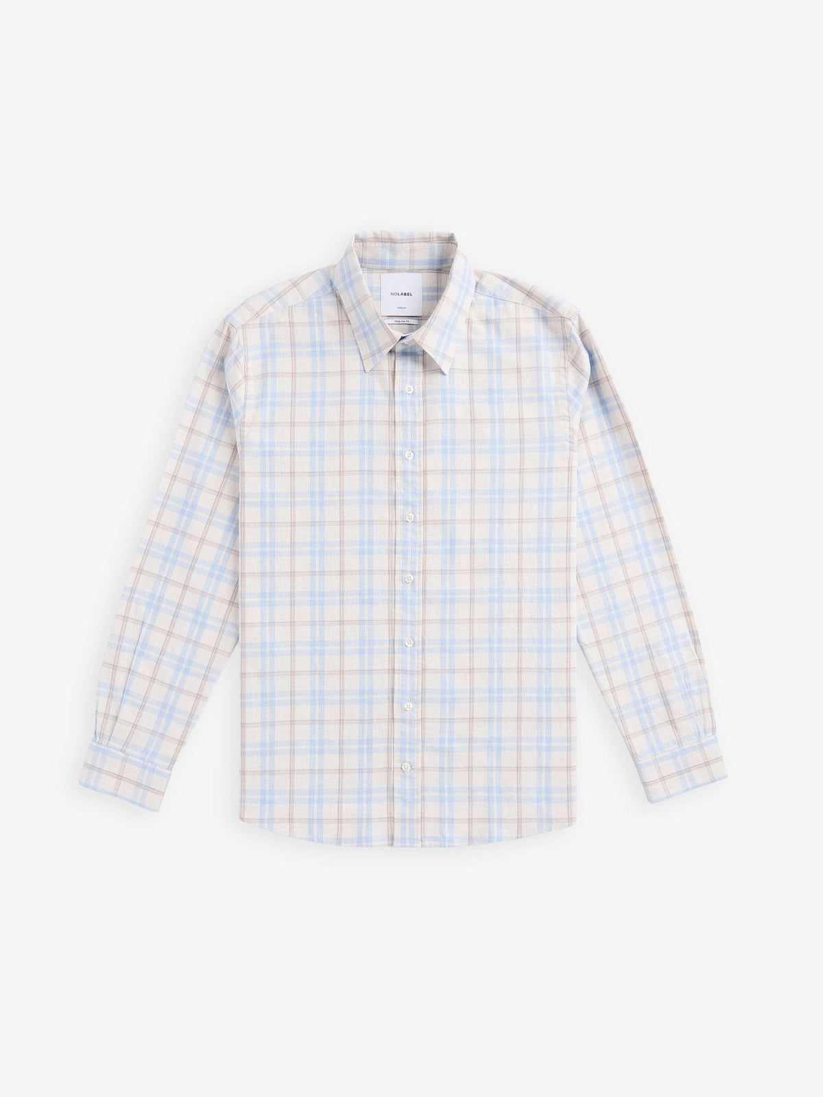 Brookvale Cotton Check Shirt – Off White - Roviane