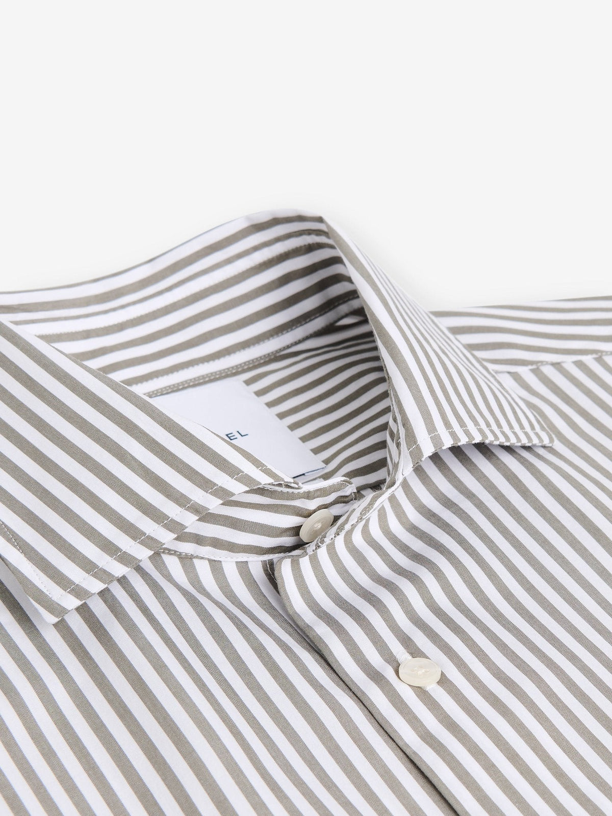 Specialist Striped Shirt – Olive - Roviane