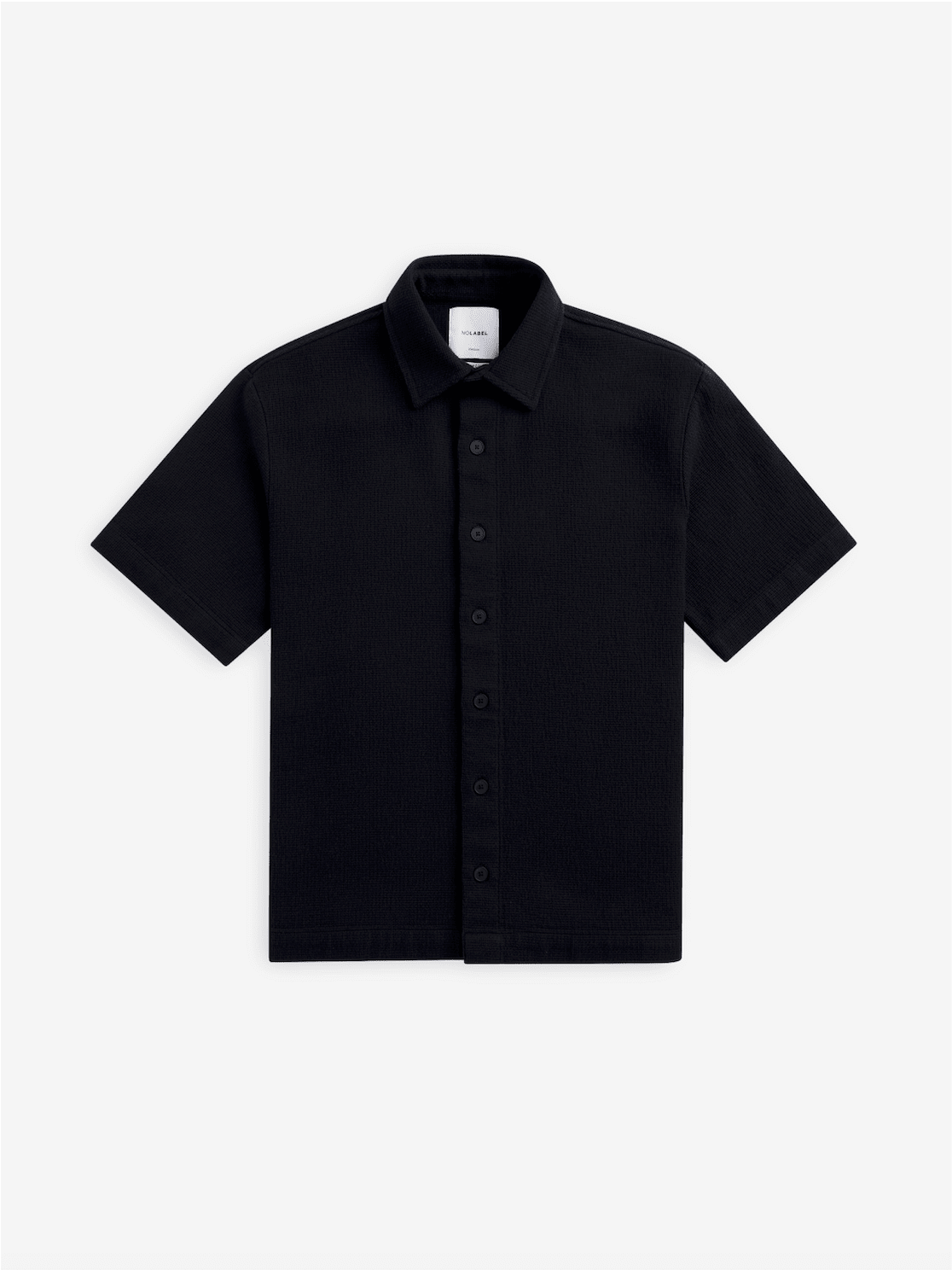 Durban Openwork Cotton Shirt – Navy - Roviane