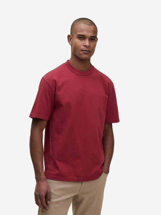 Moon Heavyweight T-Shirt – Brick Red - Roviane