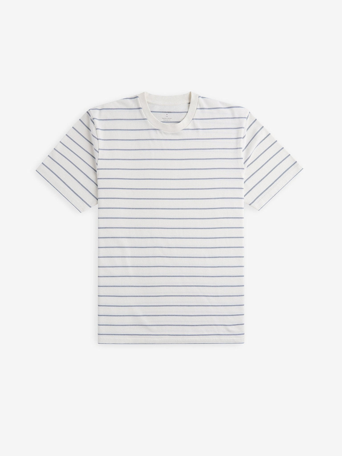 Midweight Striped T-Shirt – Flintstone Blue - Roviane